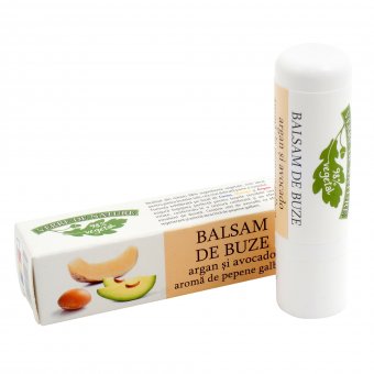 Balsam-de-buze-cu-ulei-de-argan-avocado-si-aroma-de-pepene-galben